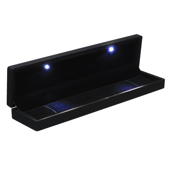 LED Lighted Earring Ring Gift Jewelry Box Jewelry Display Case For  Wedding Engagement