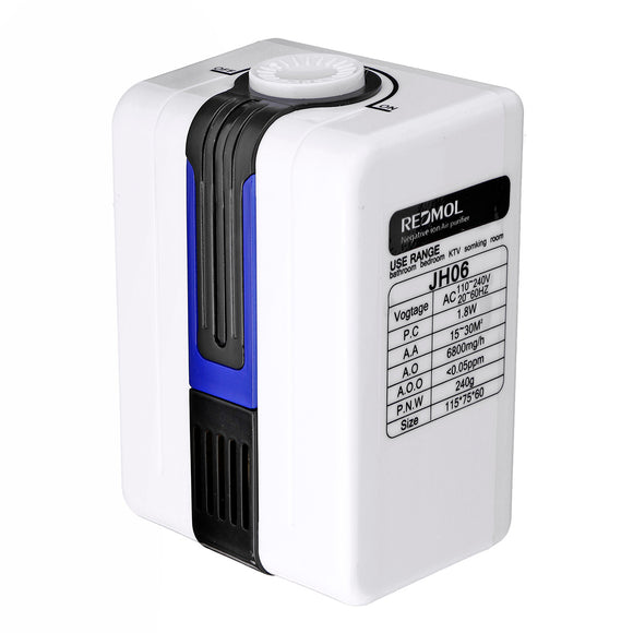 LED Air Purifier Ozone Ionizer Cleaner Fresh Clean Plug in Air Purifier Cleaner Air Quality Monitor