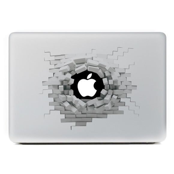 Removable 3D Effect Vinyl Decal Sticker Skin For Macbook 13 Inch