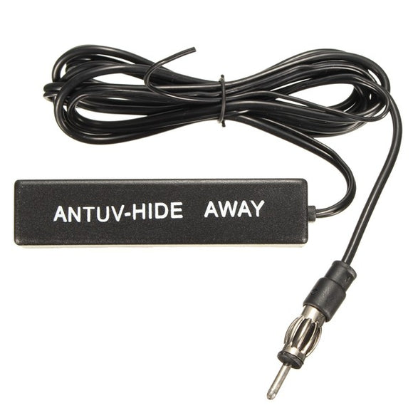 Universal Car 12V Stereo AM FM Radio Hidden Amplified Antenna Heukji W/ Cable