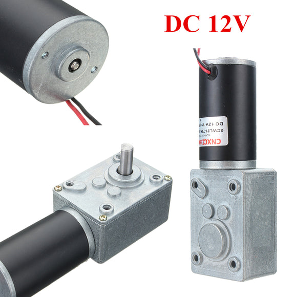 12V DC Motor High Torque Electric Power Turbo Reducer Worm Geared Reversible