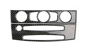 Carbon Fiber Interior Trim Air conditioning CD control panel decoration for BMW e60 5 series 2004-2010 accessories