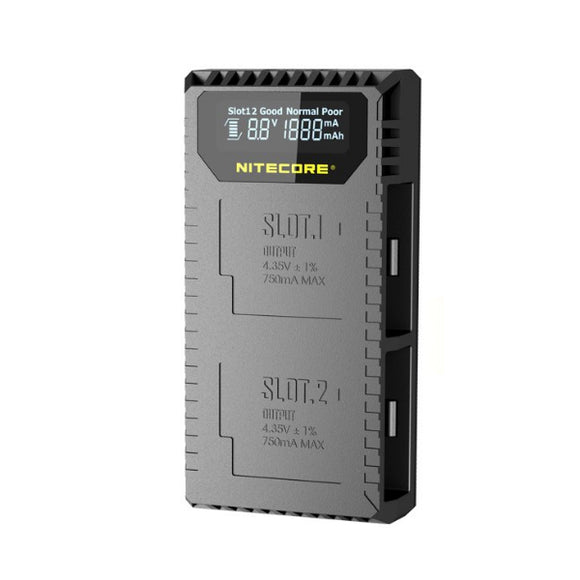 Nitecore UPG5 LCD Screen Displays USB Digital Charger For Gopro Hero5