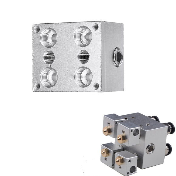 Kraken Water-cooled Mtlti-Nozzle Multicolor Aluminum Alloy Heating Block DIY Part