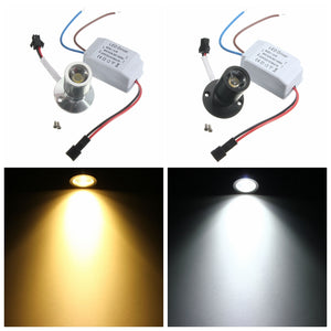 AC85-265V 1W Mini LED Warm/White Jewelry Light Cabinet Lamp Ceiling Spotlight