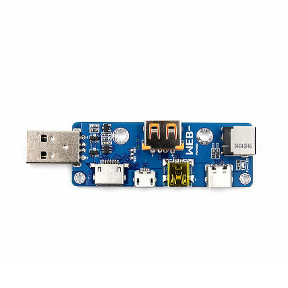 WITRN-POW002 Multi-port Multi-function USB Adapter Board MicroUSB TYPE-C DC PD Converter Module
