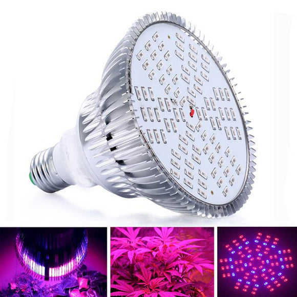 18W E27 66 Red 24 Blue LED Grow Light Plant Lamp Bulb Garden Greenhouse Plant Seedling Light