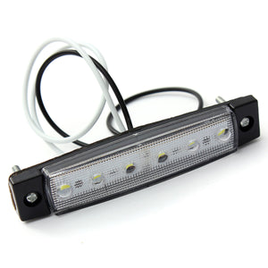 10/50/100PCS 12V 6LED Bus Truck Trailer Lorry Side Markers Indicator Light Side Lamp