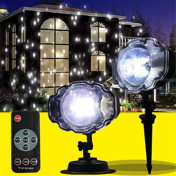 Outdoor Waterproof Laser Projector Snowflake LED Lamp Light Christmas Garden Home Decor Light