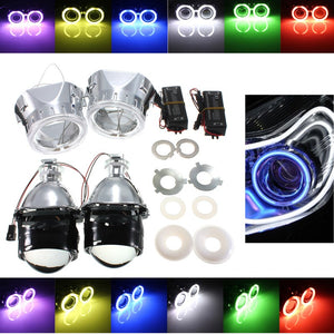 2.5inch Bi-Xenon Hi/Lo HID Projector Kit Conversion Lens Angel Eye CCFL Halo