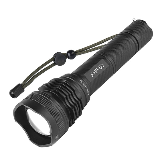 XANES 1401B XHP50 2150Lumens Brightness Zoomable LED Flashlight 18650/26650