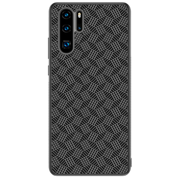 NILLKIN Ultra-thin Synthetic Fiber Plaid Magnetic Adsorption Protective Case for HUAWEI P30 Pro