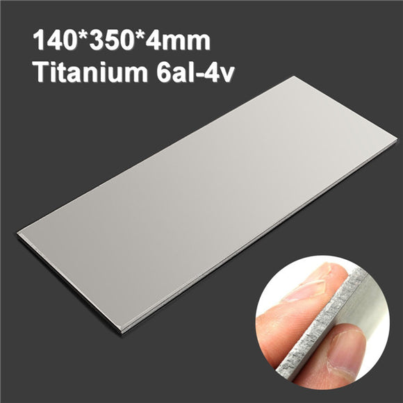 350x140x4mm Titanium 6al-4v Sheet Titanium Ti Sheet Plate Gr.5 Metal