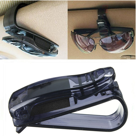 Universal Black Car Auto Sun Visor Sun Glasses Clip Card Ticket Holder Collector Case Hanger
