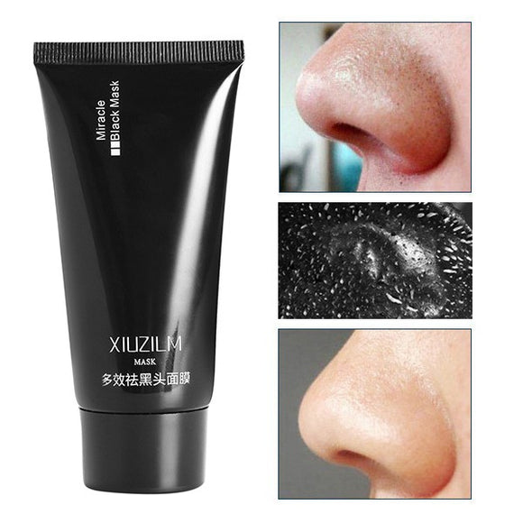 XIUZILM Blackhead Mask Mud Nose Face Black Clean Pore Peel Off Remover Deep Cleaner Purifying