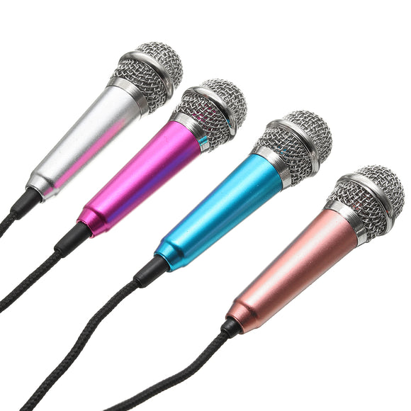 3.5mm Mini Stereo Studio Speech Microphone Mic For MSN iPhone Laptop PC Skype