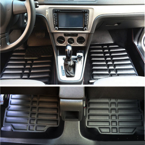 3Pcs PU Leather Full-Encased Car Floor Mat Front Rear Liner Waterproof for Kia Optima 2011-2016