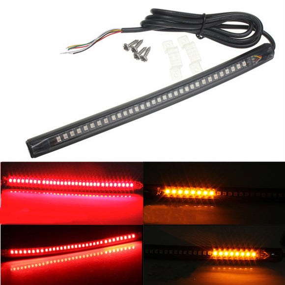 8inch 12V 32LED Motorcycle Light Strip Tail Brake Stop Turn Signal Waterproof IP65