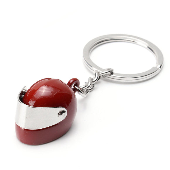 Motorcycle Helmet Shape Key Chain Ring Cute Bags Pendant Charm