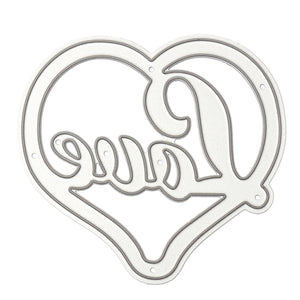 Love Letter Heart Pattern Scrapbooking DIY Album Card Paper Craft Maker Metal Cutting Die
