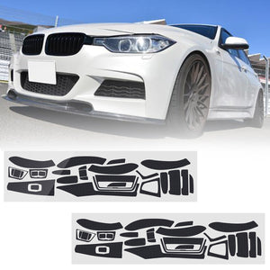 Carbon Fiber Pattern Car Interior Dashboard Sticker Wrap Decoration for BMW 3-Series F30 F31 F35 2011-2017 M3 2017