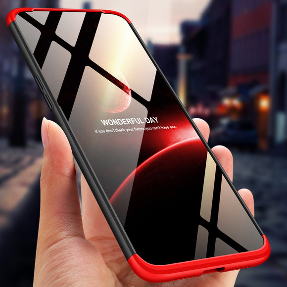 Bakeey 3 in 1 Double Dip Full Body Ultra Thin Shockproof Hard PC Protective Case for OnePlus 7