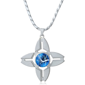 Unisex Fidget Spinner Necklace Four Leaf Crab Craws Pendant Necklace Women Men