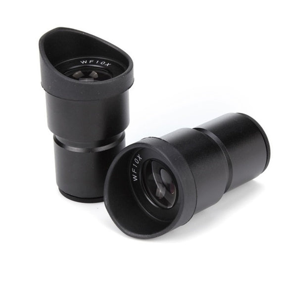 2Pcs DM-WF006-T WF10X Microscope Ocular Lens Wide -Angle Adjustable Eyepiece Stereo Microscope