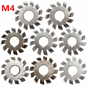 M4 PA20 Inside Bore Diameter 22mm #1-8 HSS Involute Gear Milling Cutter