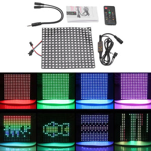 16*16CM WS2812 256 Pixels Digital Matrix LED Module Strip + 13Keys Remote Control + DC Controller DC5V