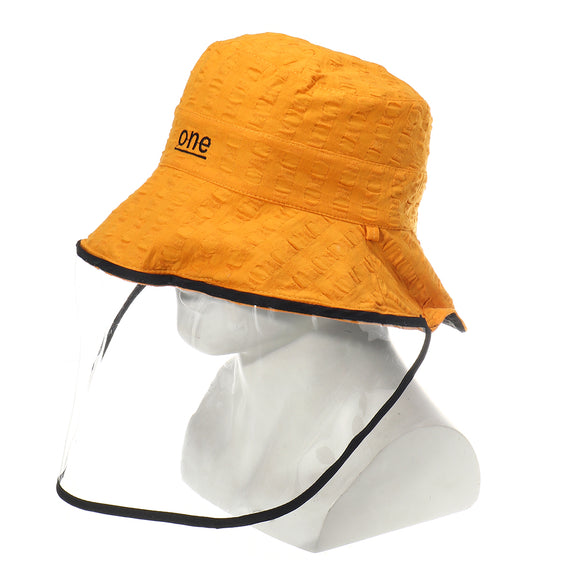 Fisherman Cap Bucket Hat Summer Unisex Anti-spitting Dustproof Hat Sun Wide Brim Protective