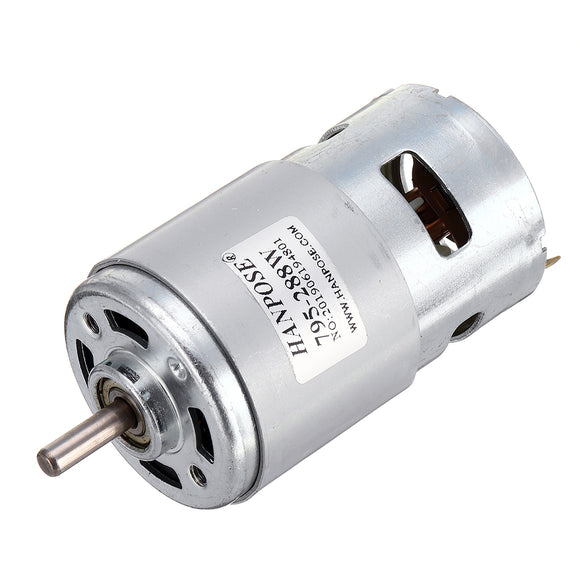 HANPOSE 795 Motor DC 12V 24V 180/288W DC Motor Large Torque High Power DC Motor Double Ball Bearing Spindle Motor