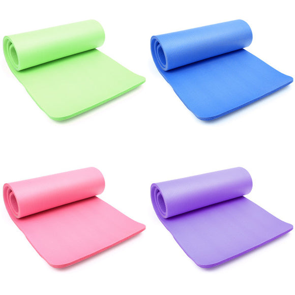 15MM Thick 183cm x 61cm Yoga Mat Exercise Fitness Physio Gym Mats Non Slip 4 colors