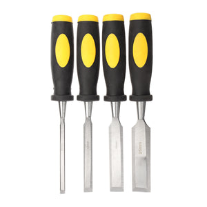 4Pcs Wood Chisels Set Woodworking Carving Bevel Edge Carpentry DIY 6/12/19/25mm
