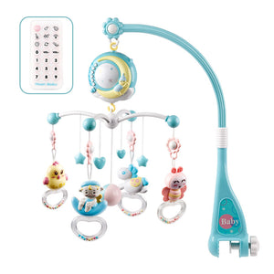 59cm x 23.5cm 3 x AA Batteries Bed Bell Remote Control Music Box Help Sleep Exercise Baby's Hand-eye Coordination