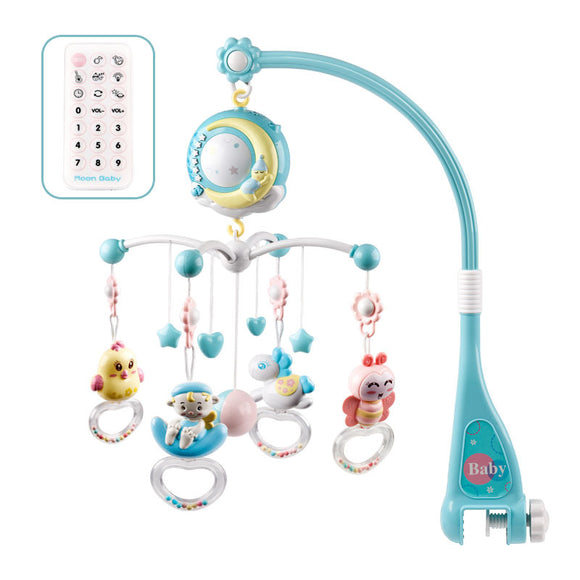 59cm x 23.5cm 3 x AA Batteries Bed Bell Remote Control Music Box Help Sleep Exercise Baby's Hand-eye Coordination