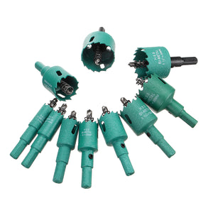 10pcs 16-40mm Green M42 HSS Hole Saw Cutter 16/18/20/22/25/30/32/35/38/40mm Hole Drill