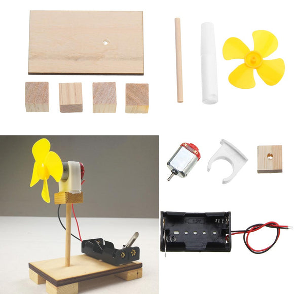 Electric Small Fan Kit Educational Toys Small Invention Experimental Model Materials Electronic Production Kit