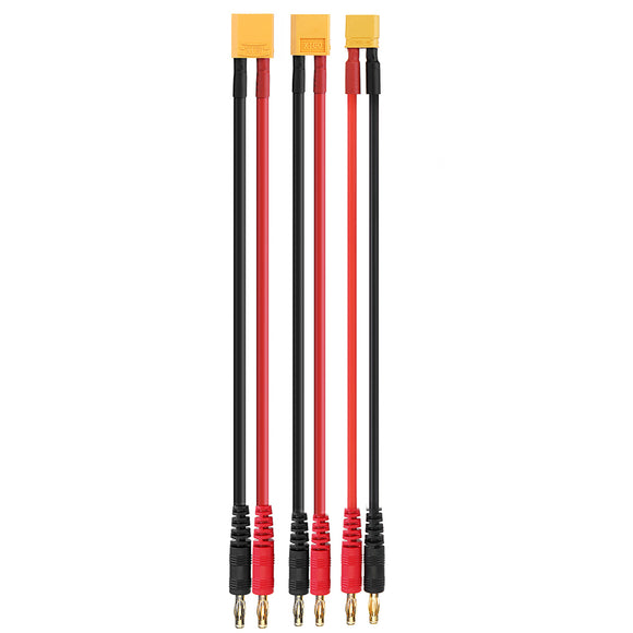 12AWG XT30/XT60/XT90 Plug to 4.0 Banana Plug Silicone Charging Cable for B6 AC Balance Charger