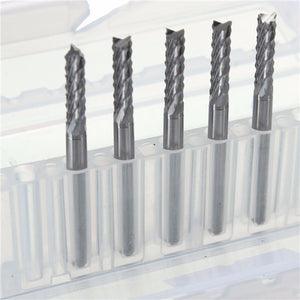 5PCS 3mm Micro CNC/PCB Carbide Drill Bit 3.175mm Shank Tungsten Steel Cutter For Engraving Machine