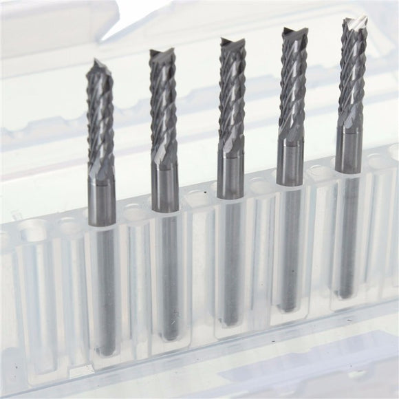 5PCS 3mm Micro CNC/PCB Carbide Drill Bit 3.175mm Shank Tungsten Steel Cutter For Engraving Machine