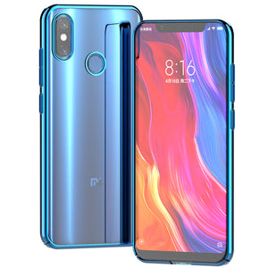 Bakeey Color Plating PC Hard Transparent Back Cover Protective Case For Xiaomi Mi8 Mi 8 6.21 inch