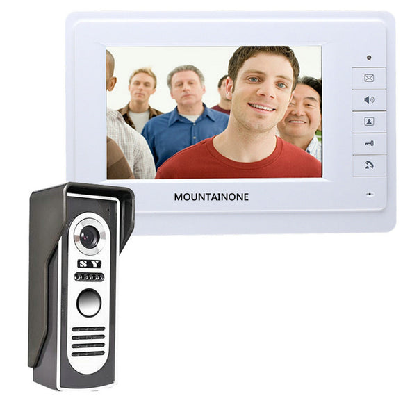 ENNIOSY819M11 7 inch TFT Video Door Phone Doorbell Intercom Kit with 1 Camera 1 Monitor Night Vision