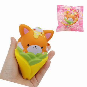 Squishy 11.7cm Corn Animal Kawaii Cute Soft Solw Rising Toy Cartoon Gift Collection With Packing