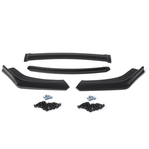 4Pcs Universal Car Black Front Bumper Lip Body Kit Spoiler Splitter Set For Ford