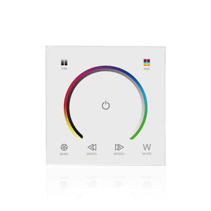 LUSTREON DC12-24V Touch Panel Color Changing Light Switch Dimmer Controller for RGBW LED Strip