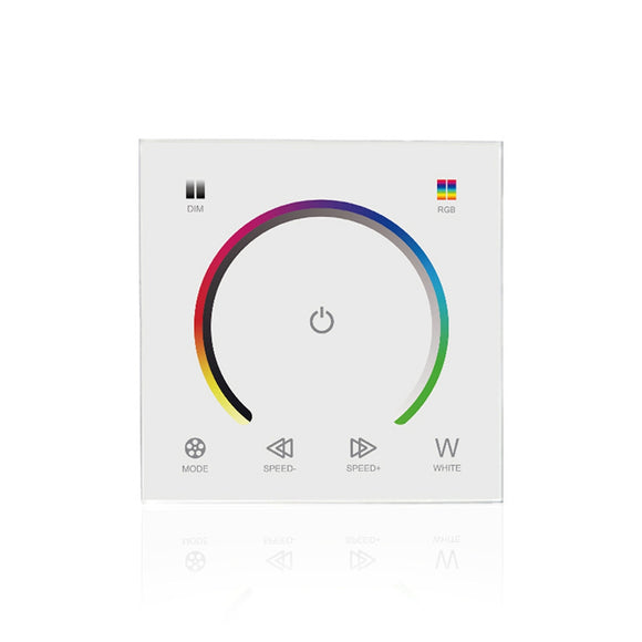 LUSTREON DC12-24V Touch Panel Color Changing Light Switch Dimmer Controller for RGBW LED Strip