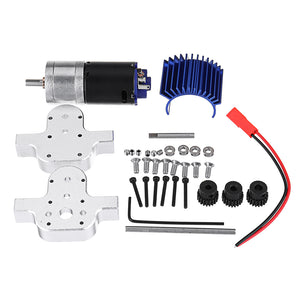 1PC Metal Transfer Gear Box 370 Motor for WPL B16 B24 B36 C24 JJRC Q60 Q61 4WD 6WD RC Car