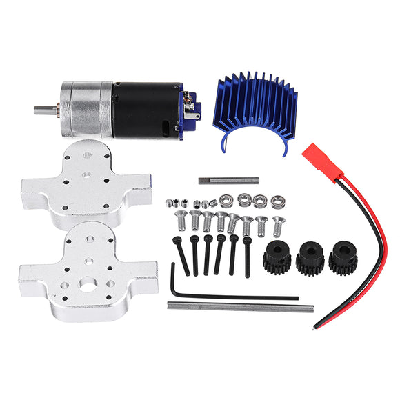 1PC Metal Transfer Gear Box 370 Motor for WPL B16 B24 B36 C24 JJRC Q60 Q61 4WD 6WD RC Car