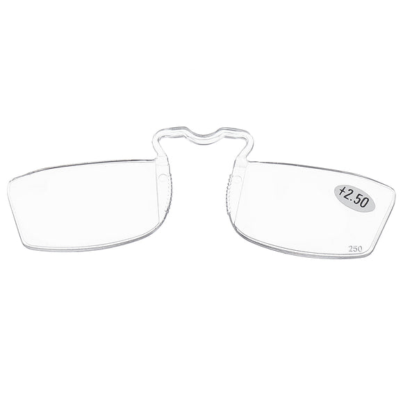 KCASA Mini Nose Resting Pocket Reading Glasses Presbyopic Clip Light Weight Strength